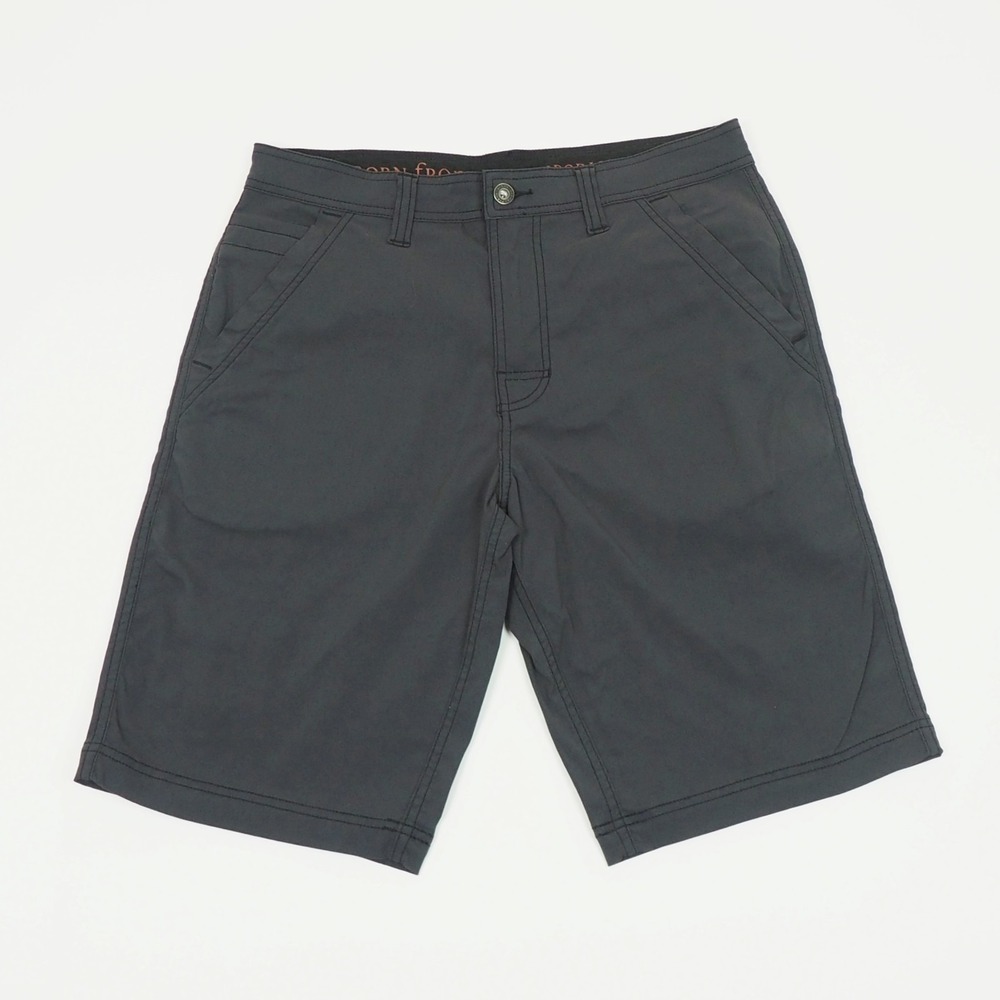 Prana Men's Flat Front Shorts in Charcoal